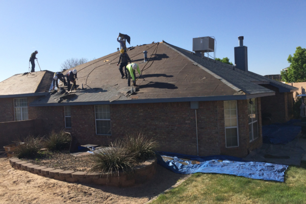 Roofing Crew working on a roof
