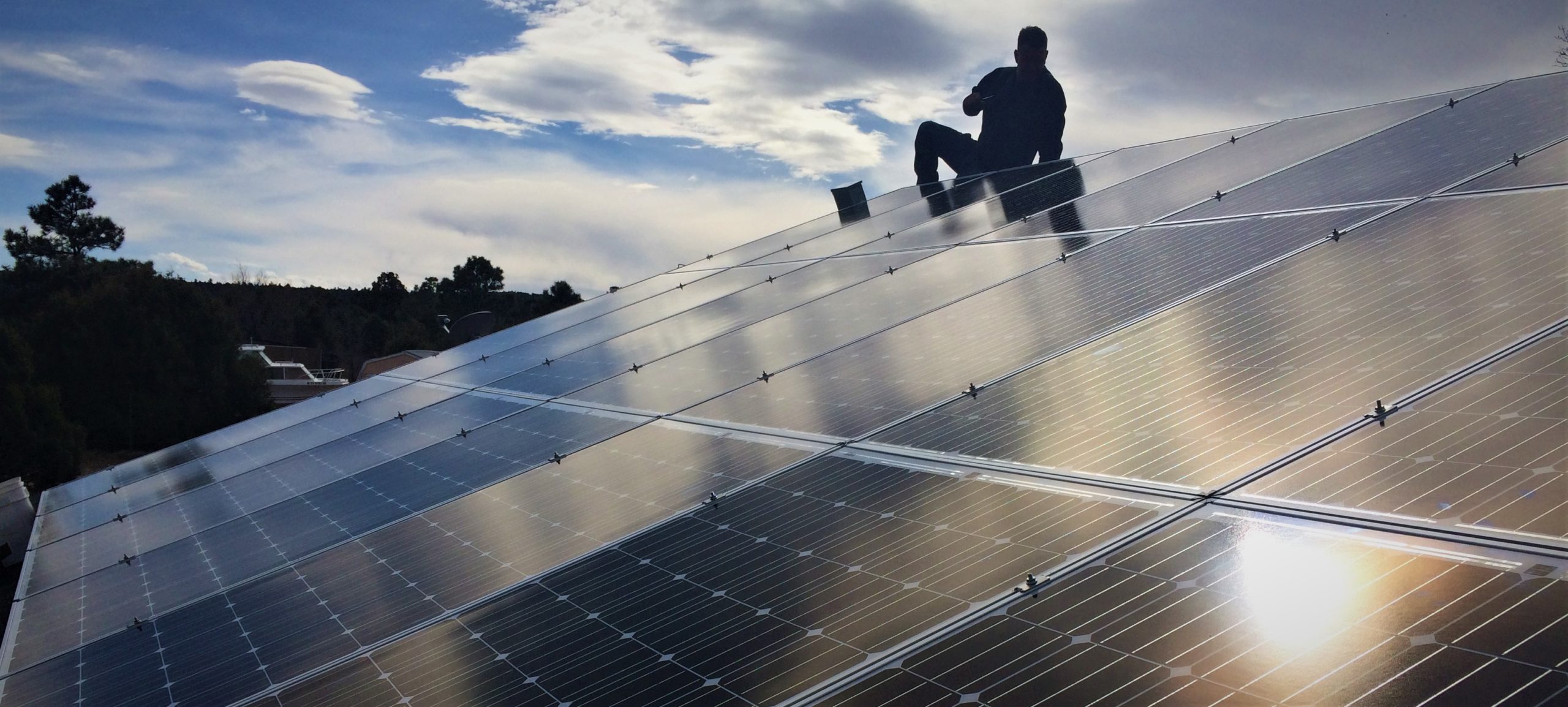 Solar Panels on a Roof