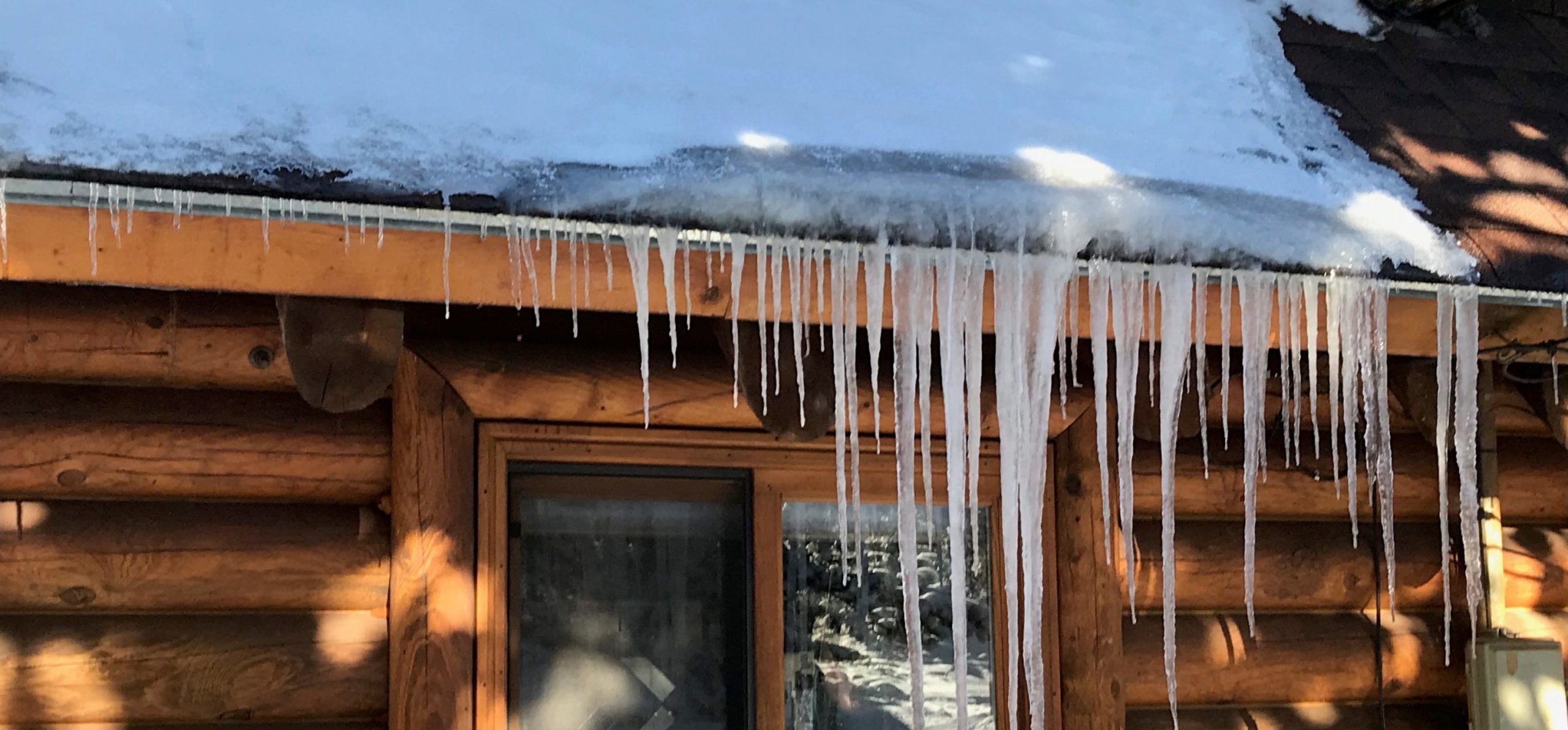 ice dammed roof